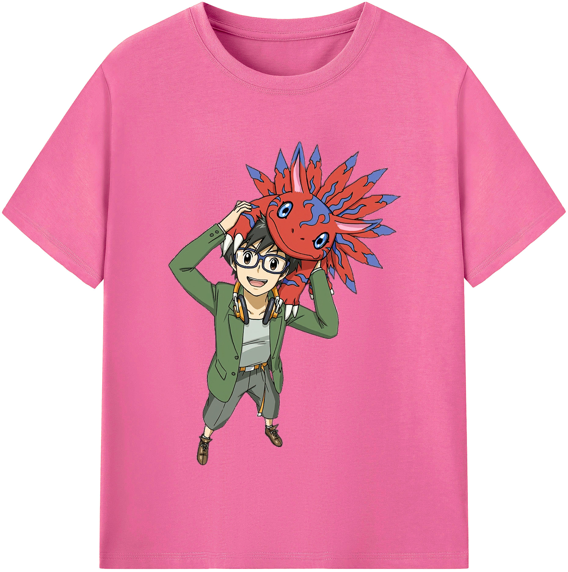 （画像用） Digimon デジタルモンスター/デジモン レディースカジュアルプリントTシャツ（綿100％）